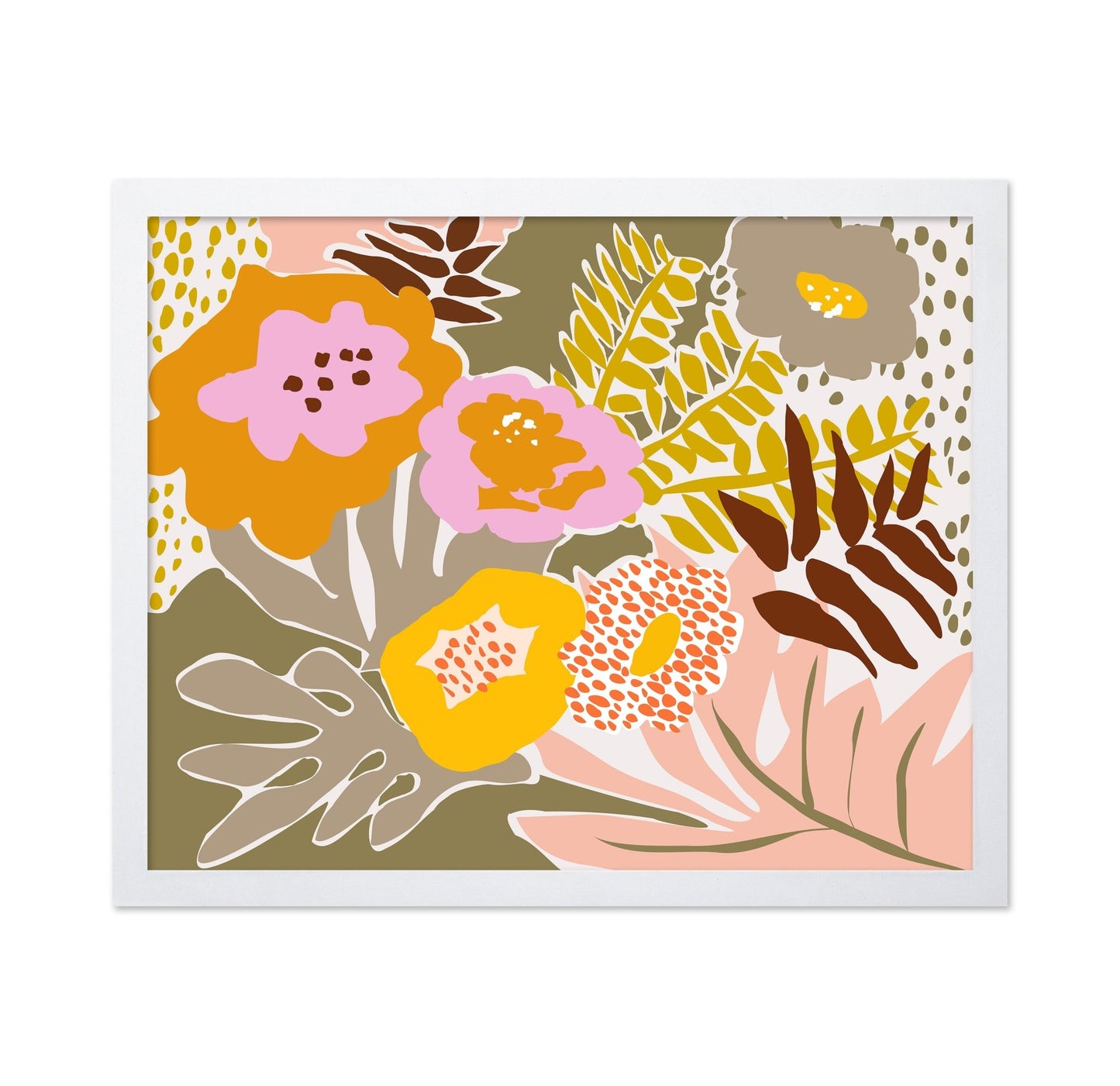 Bold Botanical Floral Collage