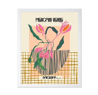 Barcelona Mercado Floral Poster