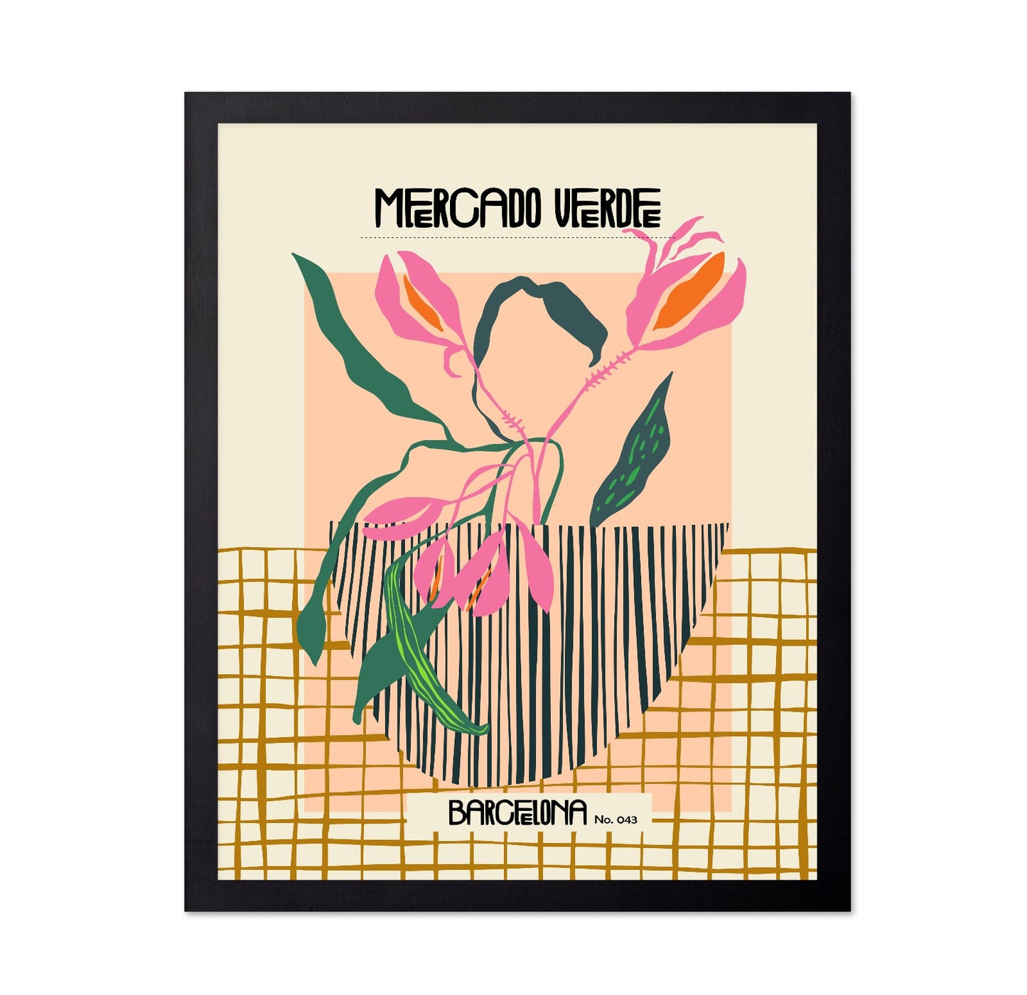 Barcelona Mercado Floral Poster
