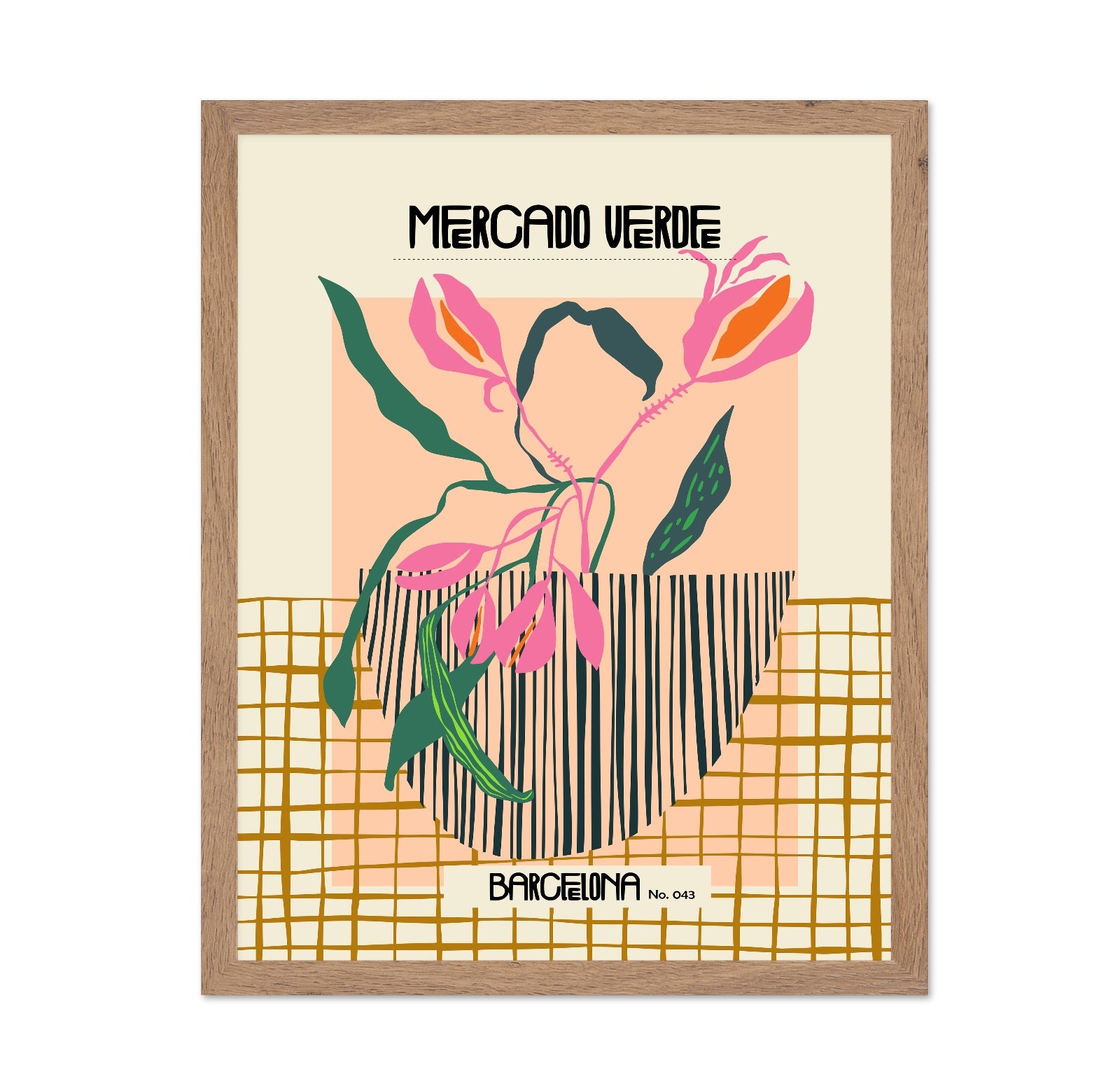 Barcelona Mercado Floral Poster