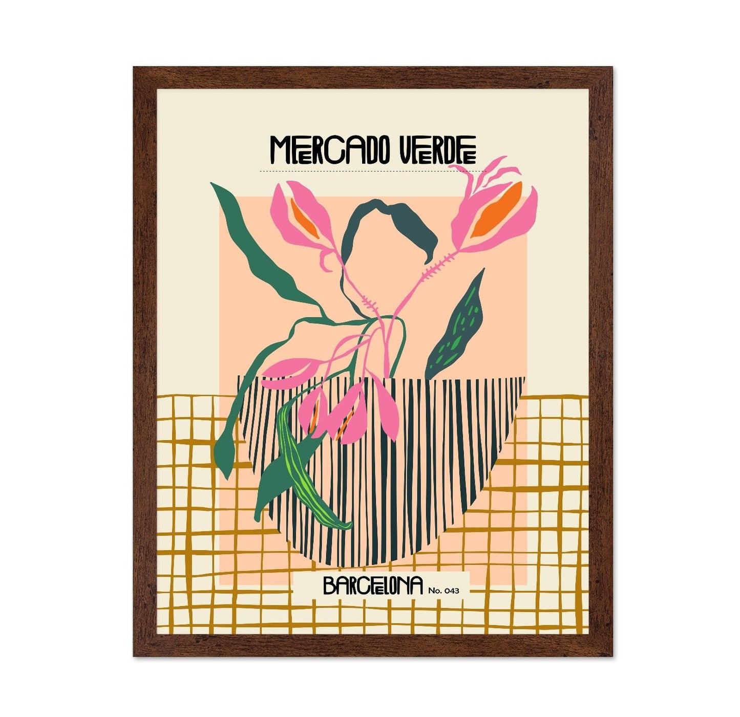 Barcelona Mercado Floral Poster
