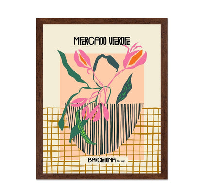 Barcelona Mercado Floral Poster