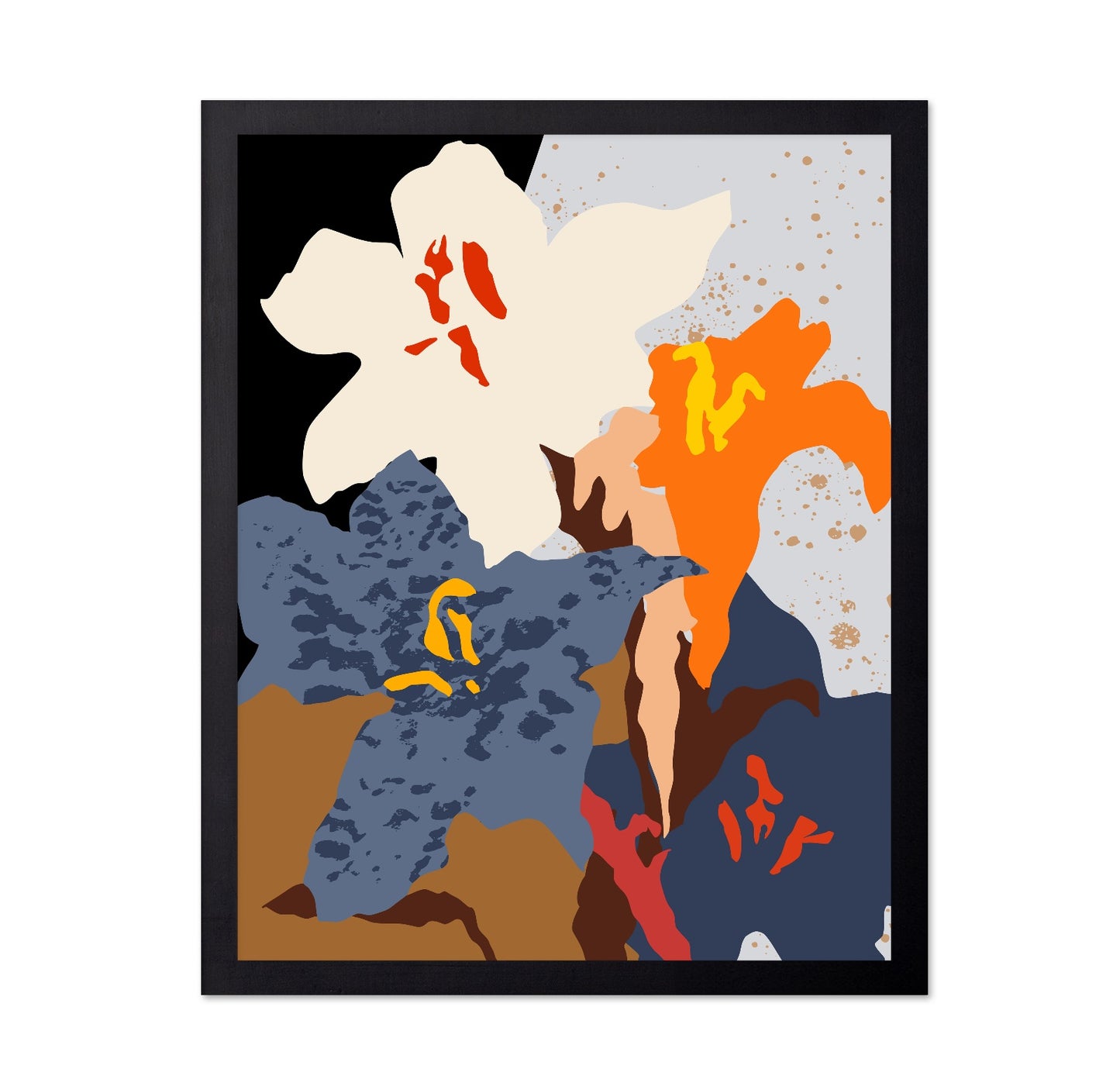 Abstract Floral Color Burst