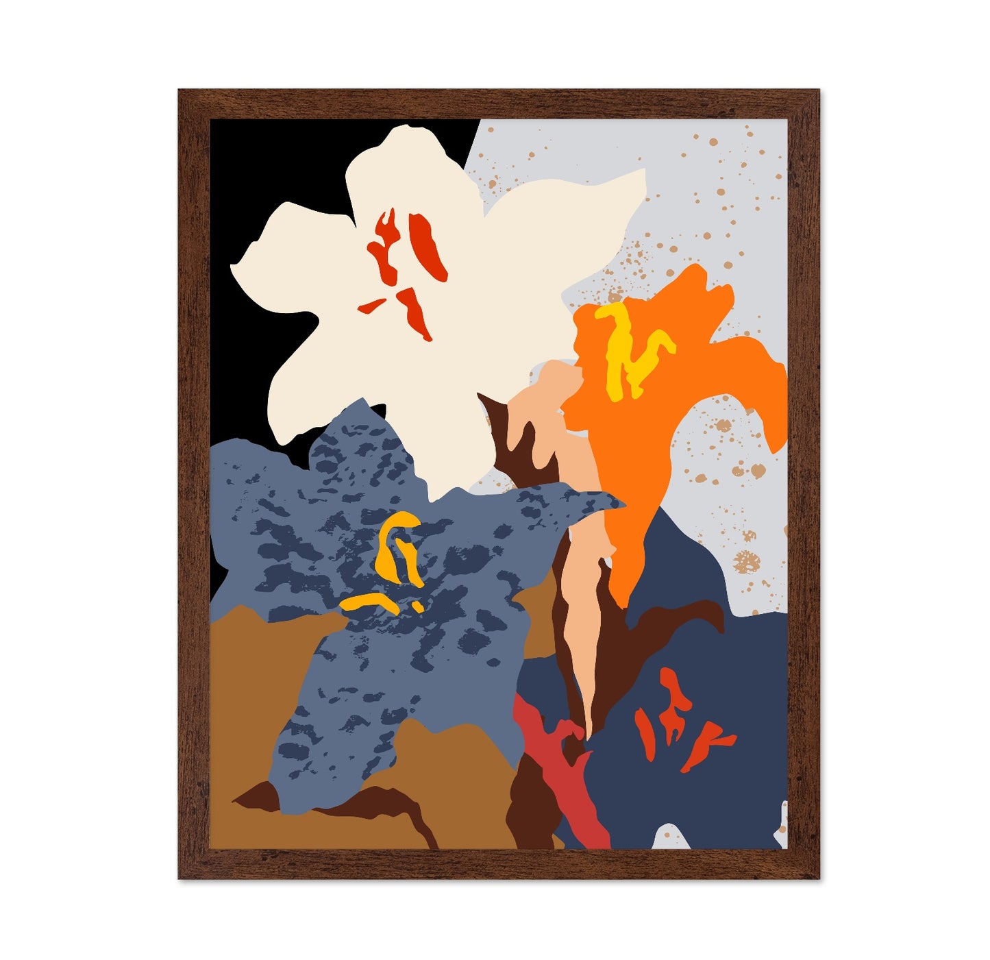 Abstract Floral Color Burst