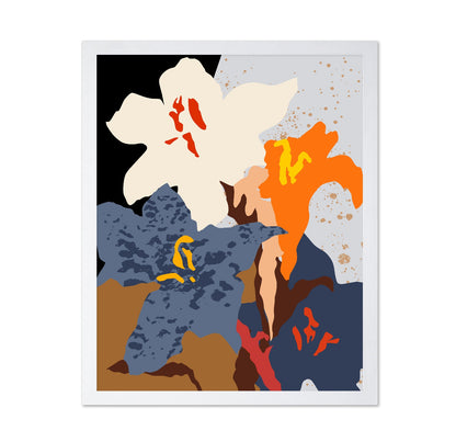 Abstract Floral Color Burst