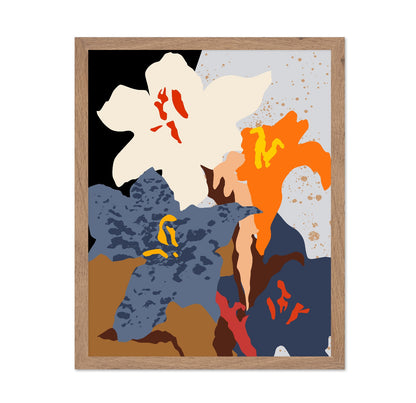Abstract Floral Color Burst