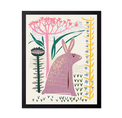 Whimsical Nordic Bunny Garden