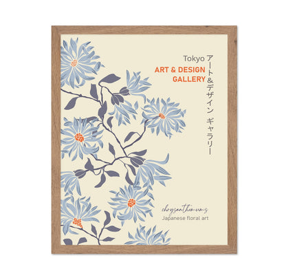 Tokyo Chrysanthemum Floral Poster