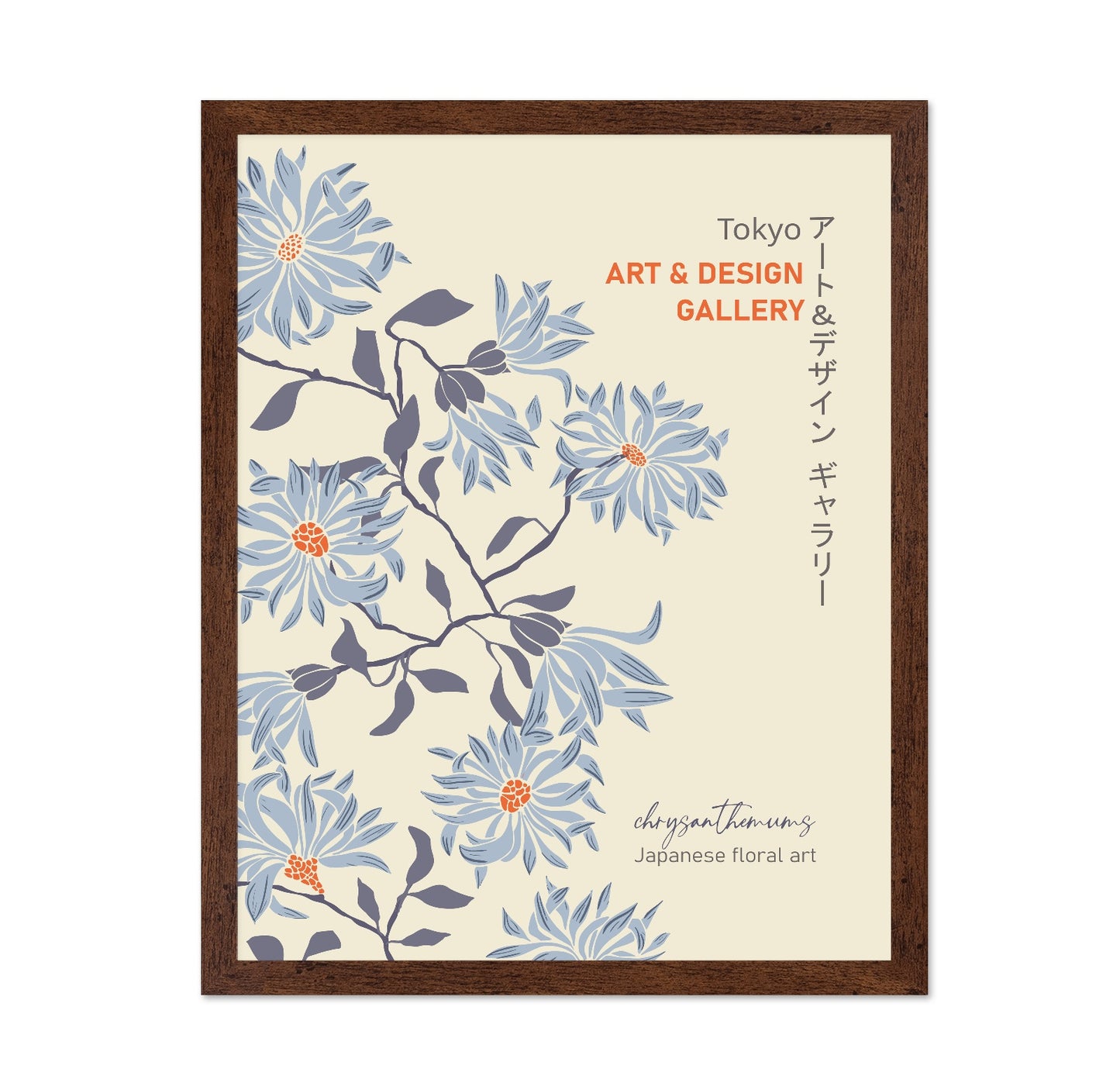 Tokyo Chrysanthemum Floral Poster