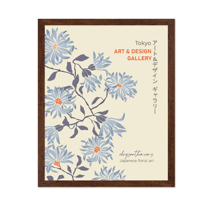 Tokyo Chrysanthemum Floral Poster