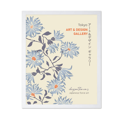 Tokyo Chrysanthemum Floral Poster