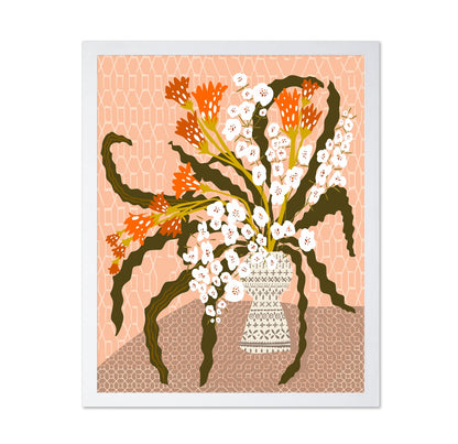 Decorative Floral Vase Still Life