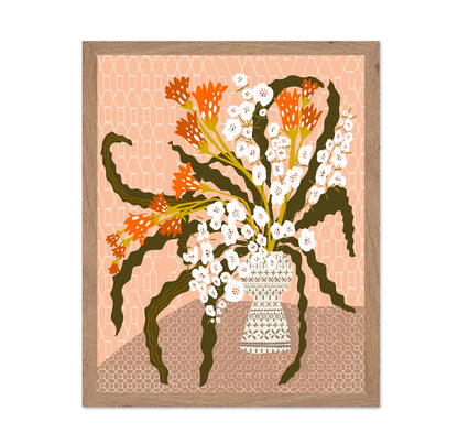 Decorative Floral Vase Still Life