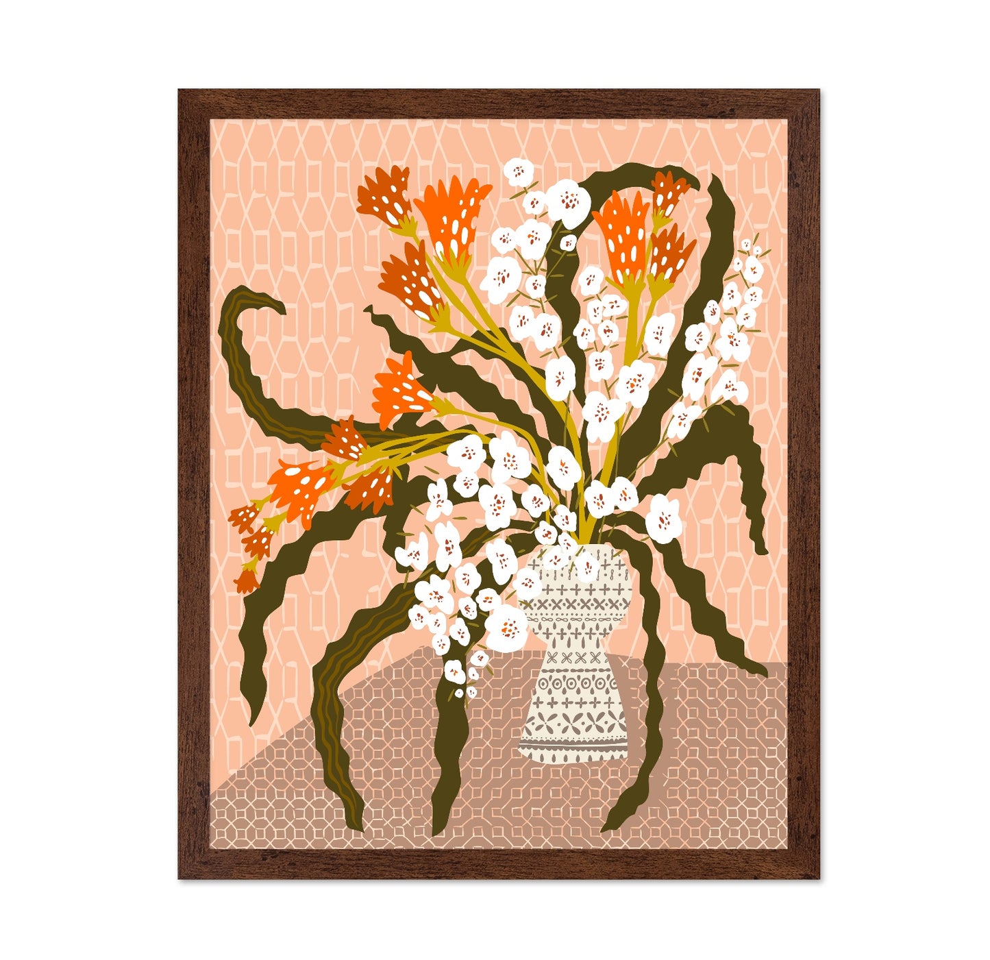 Decorative Floral Vase Still Life