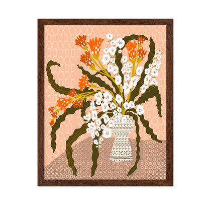 Decorative Floral Vase Still Life