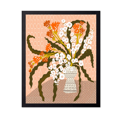 Decorative Floral Vase Still Life