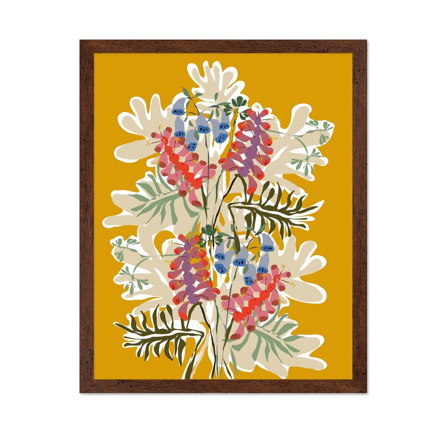 Vibrant Botanical Floral Composition