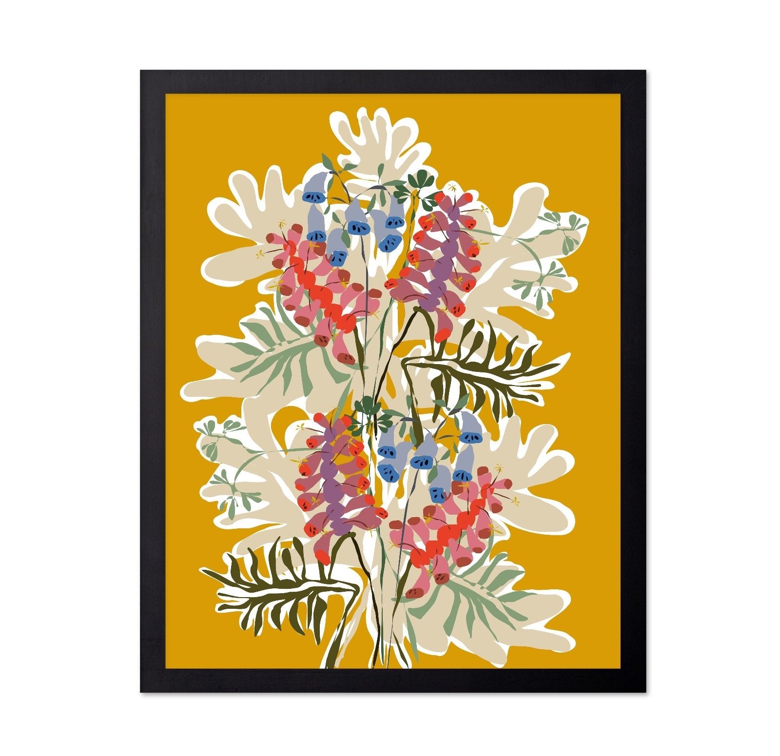 Vibrant Botanical Floral Composition