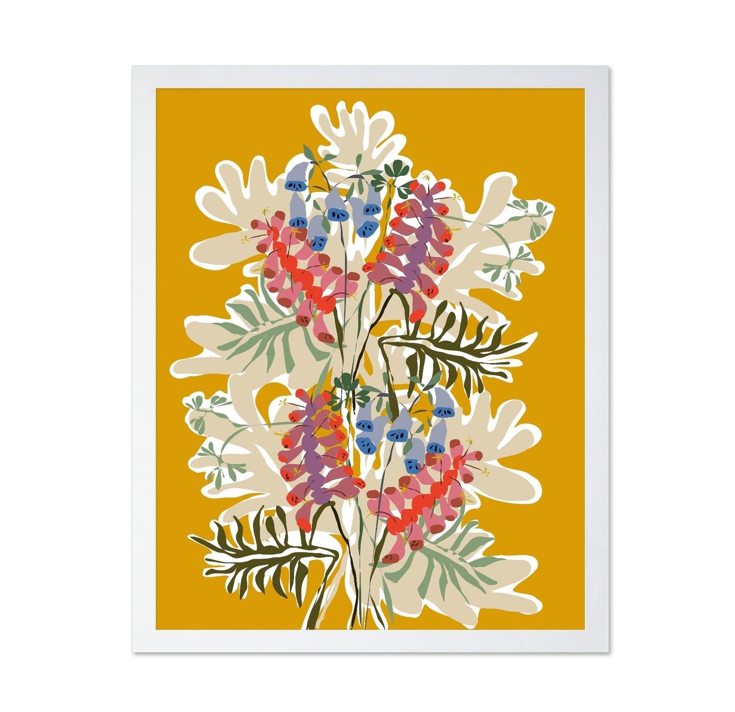 Vibrant Botanical Floral Composition