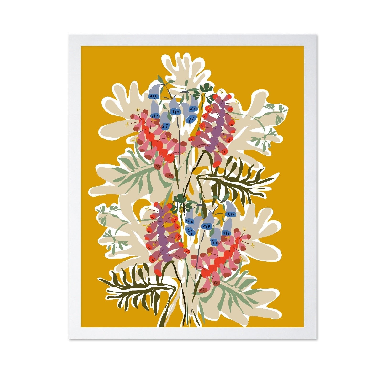 Vibrant Botanical Floral Composition