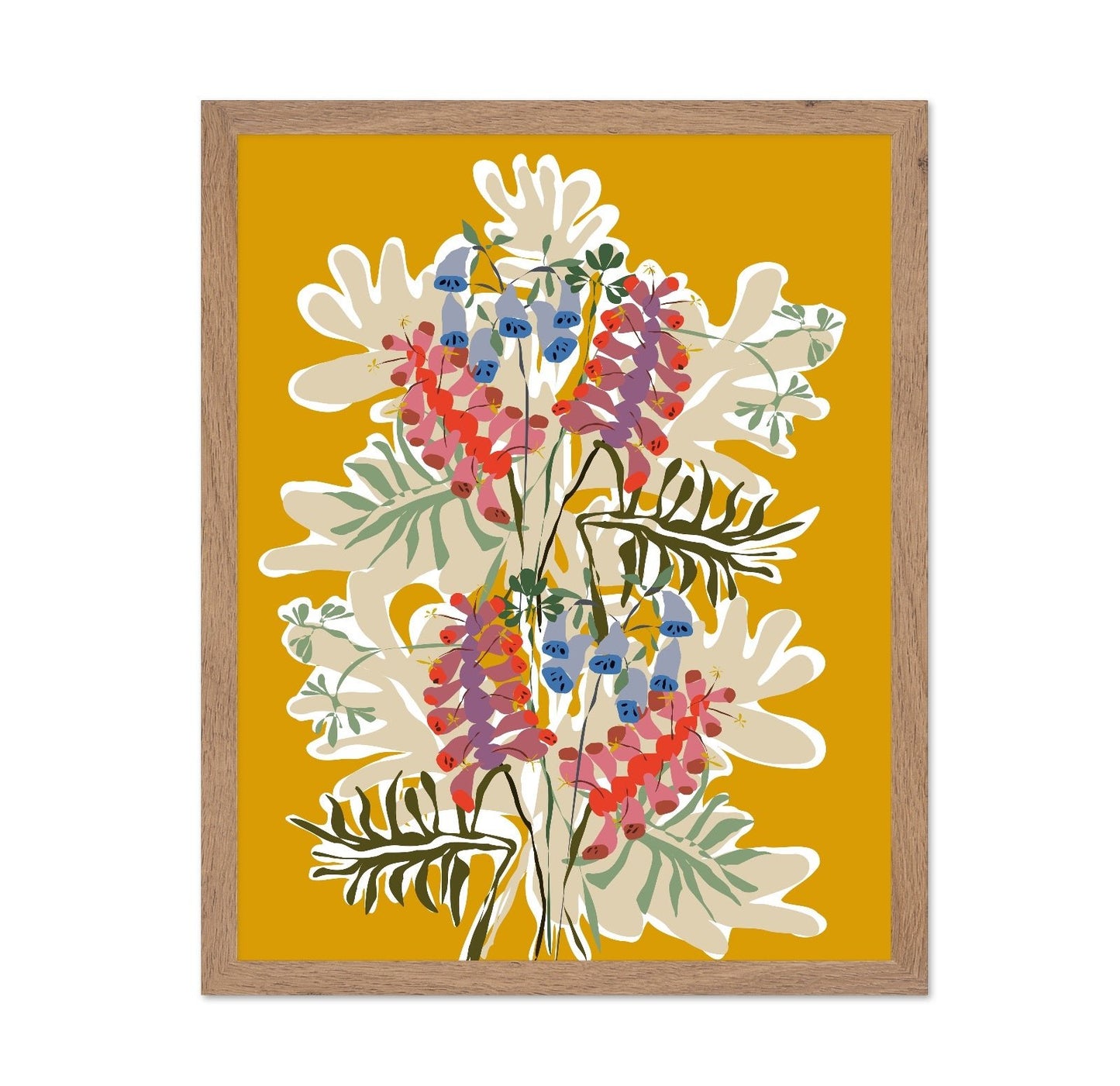 Vibrant Botanical Floral Composition