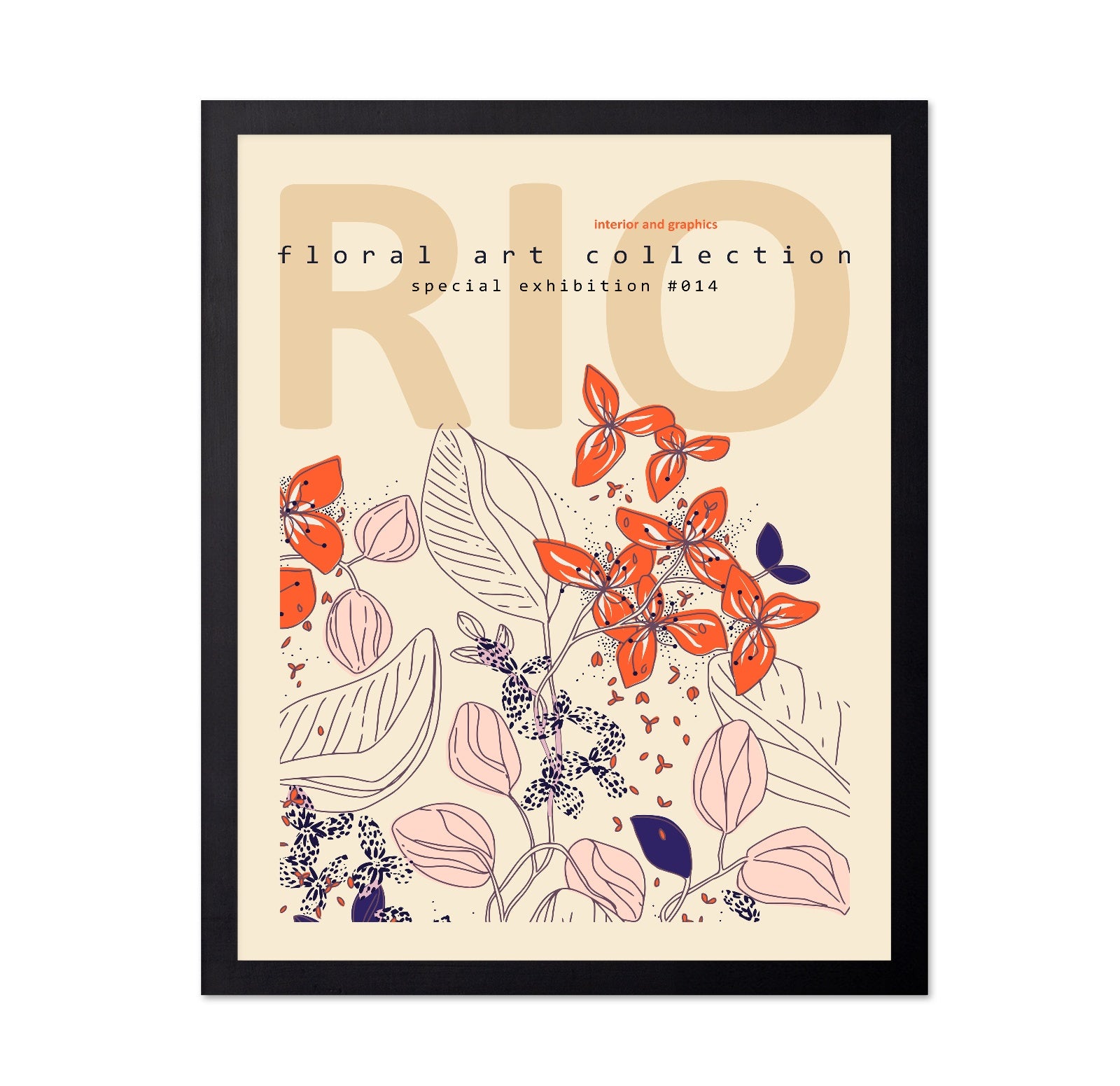 Rio Floral Art Exhibition Poster