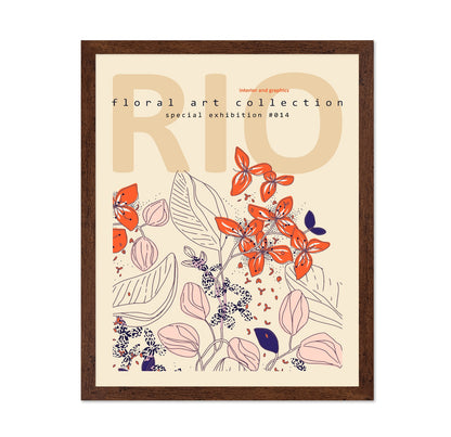 Rio Floral Art Exhibition Poster