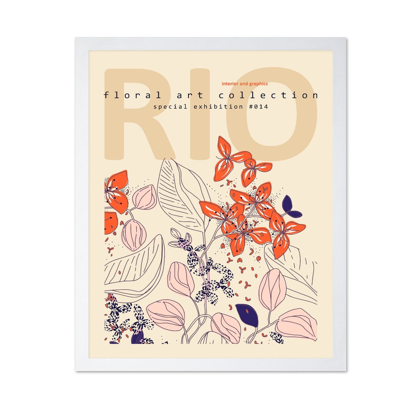Rio Floral Art Exhibition Poster