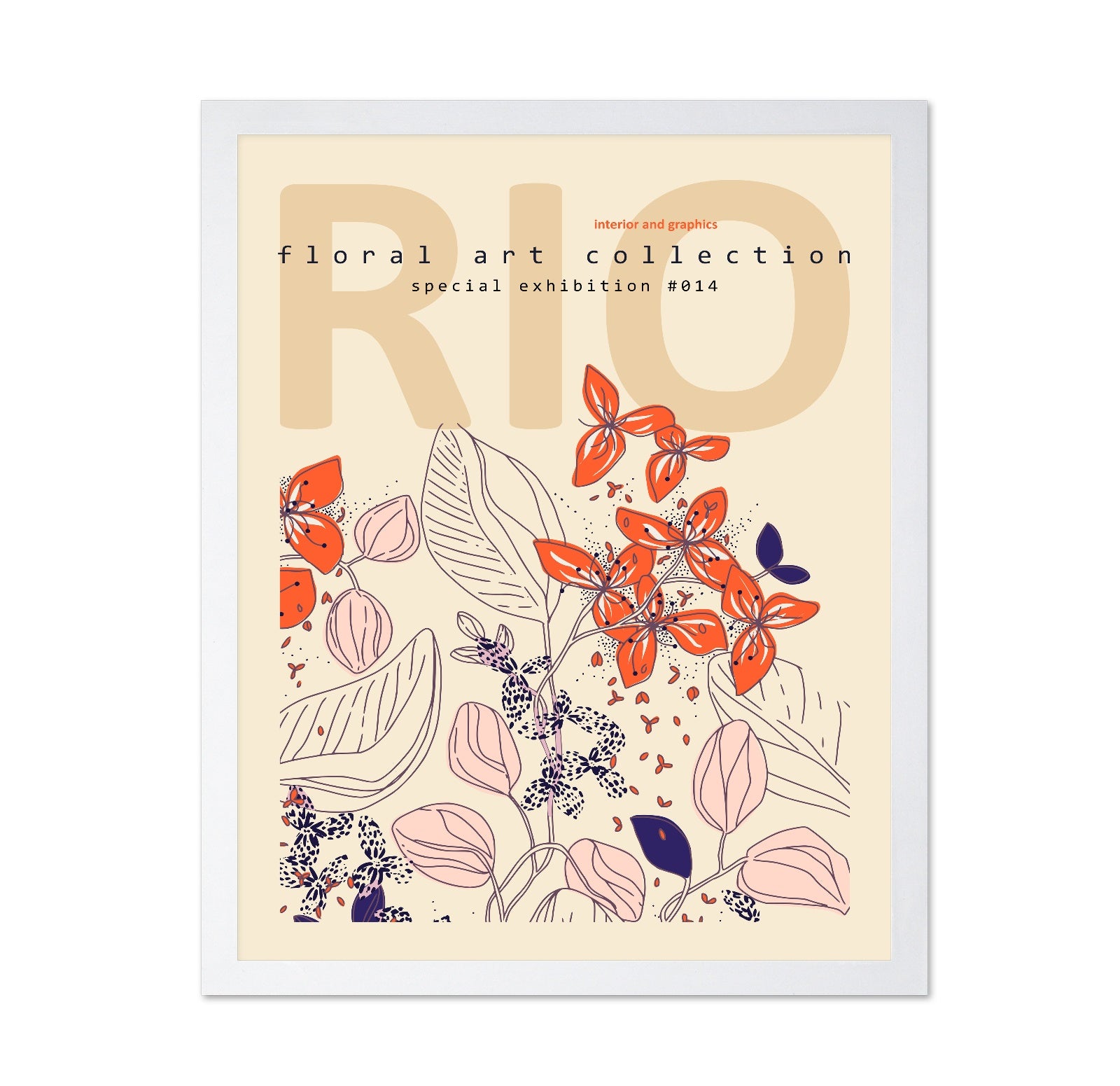 Rio Floral Art Exhibition Poster