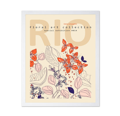 Rio Floral Art Exhibition Poster