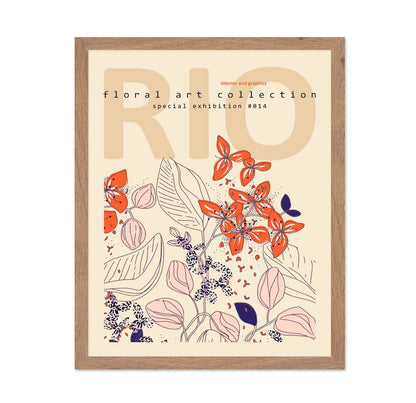 Rio Floral Art Exhibition Poster