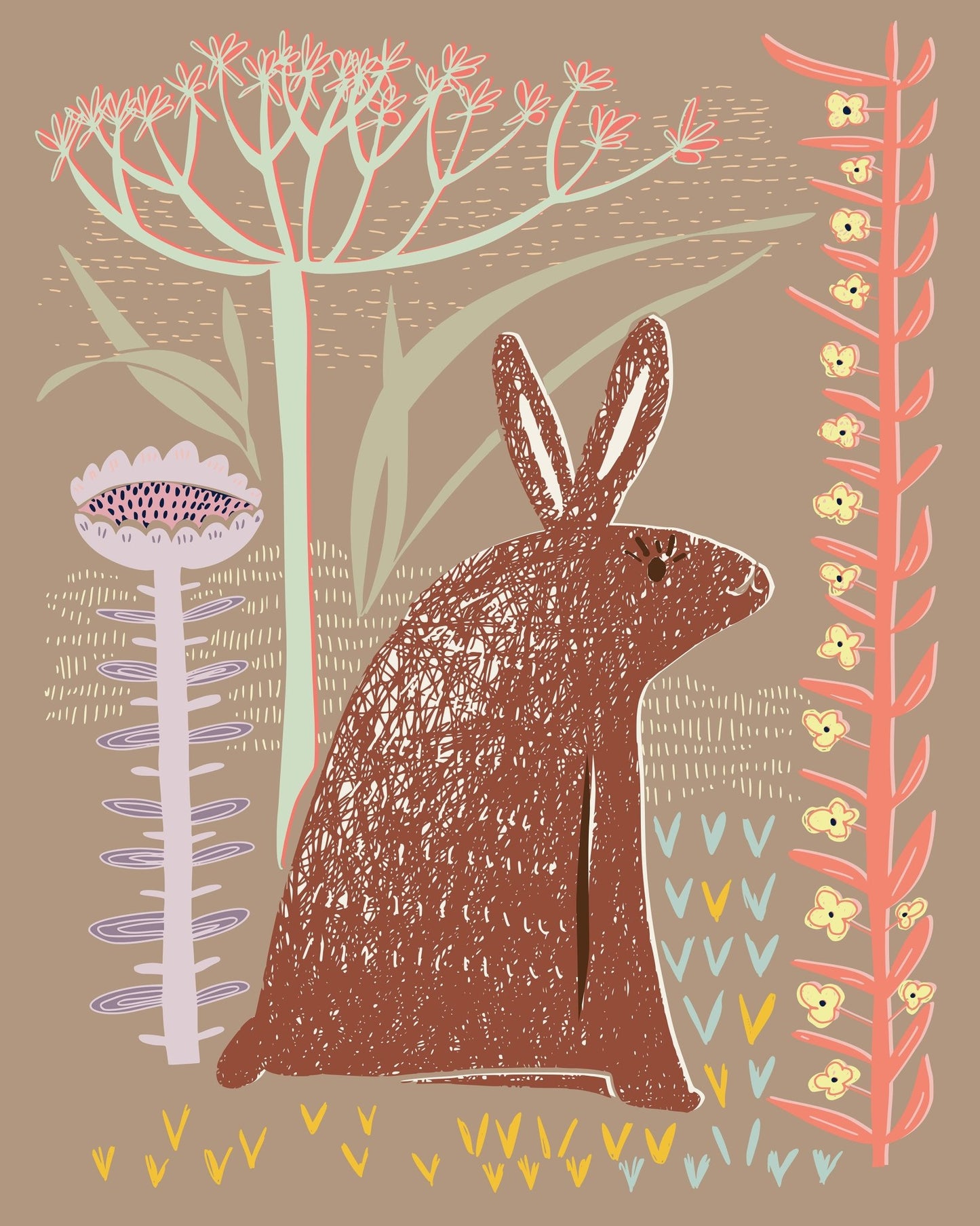 Woodland Rabbit Art