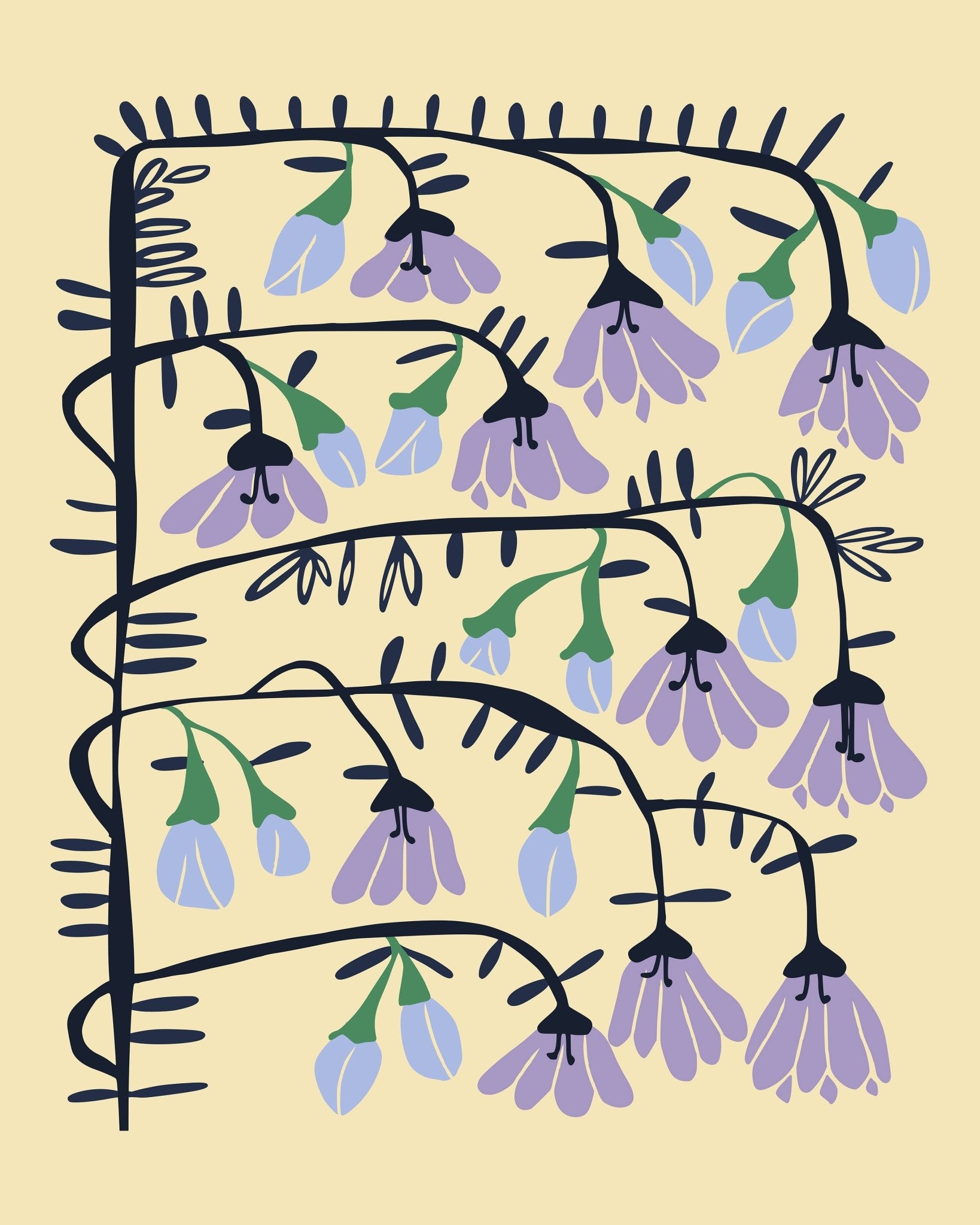 Cascading Bell Flowers
