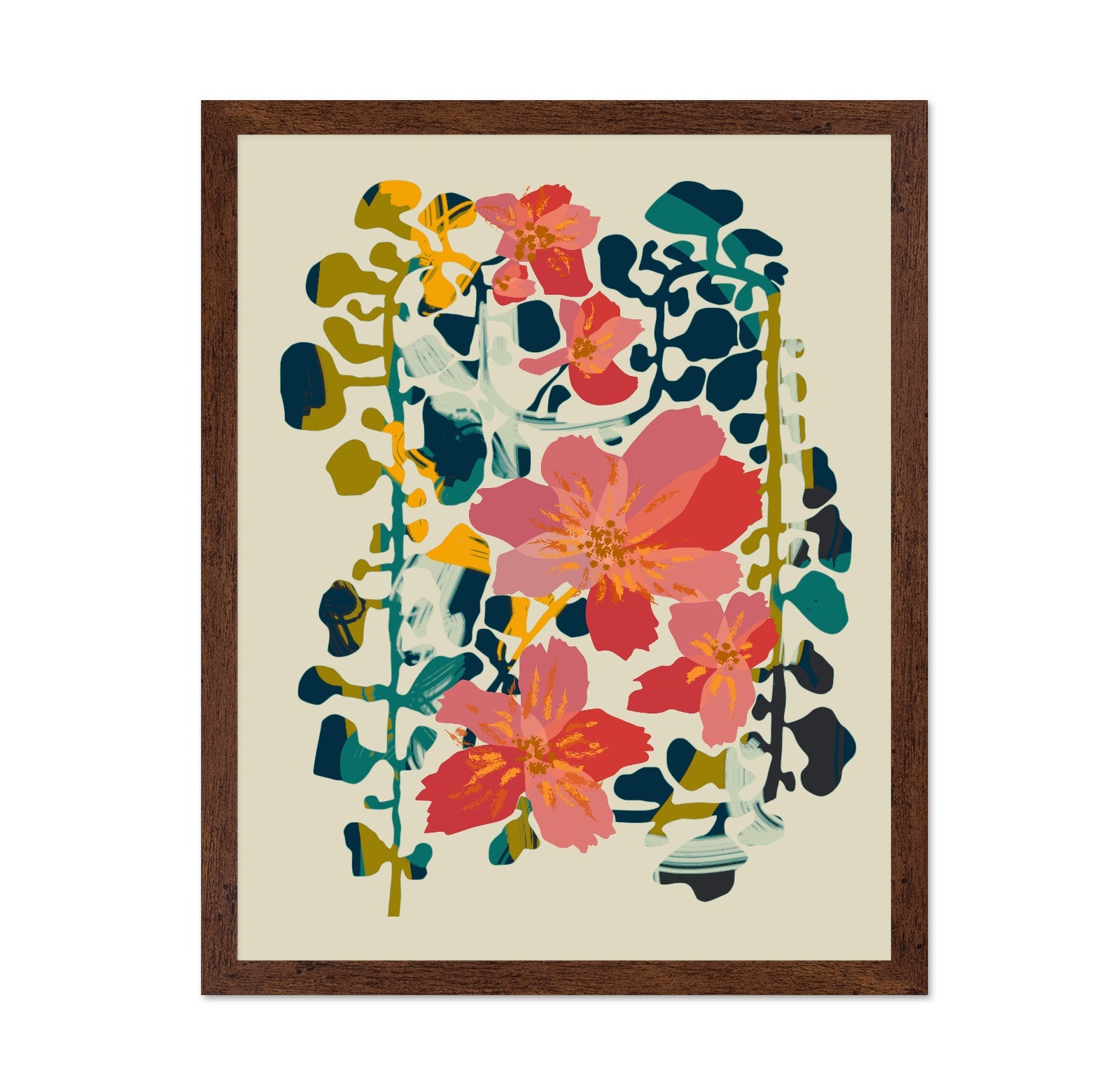 Vivid Floral Vase