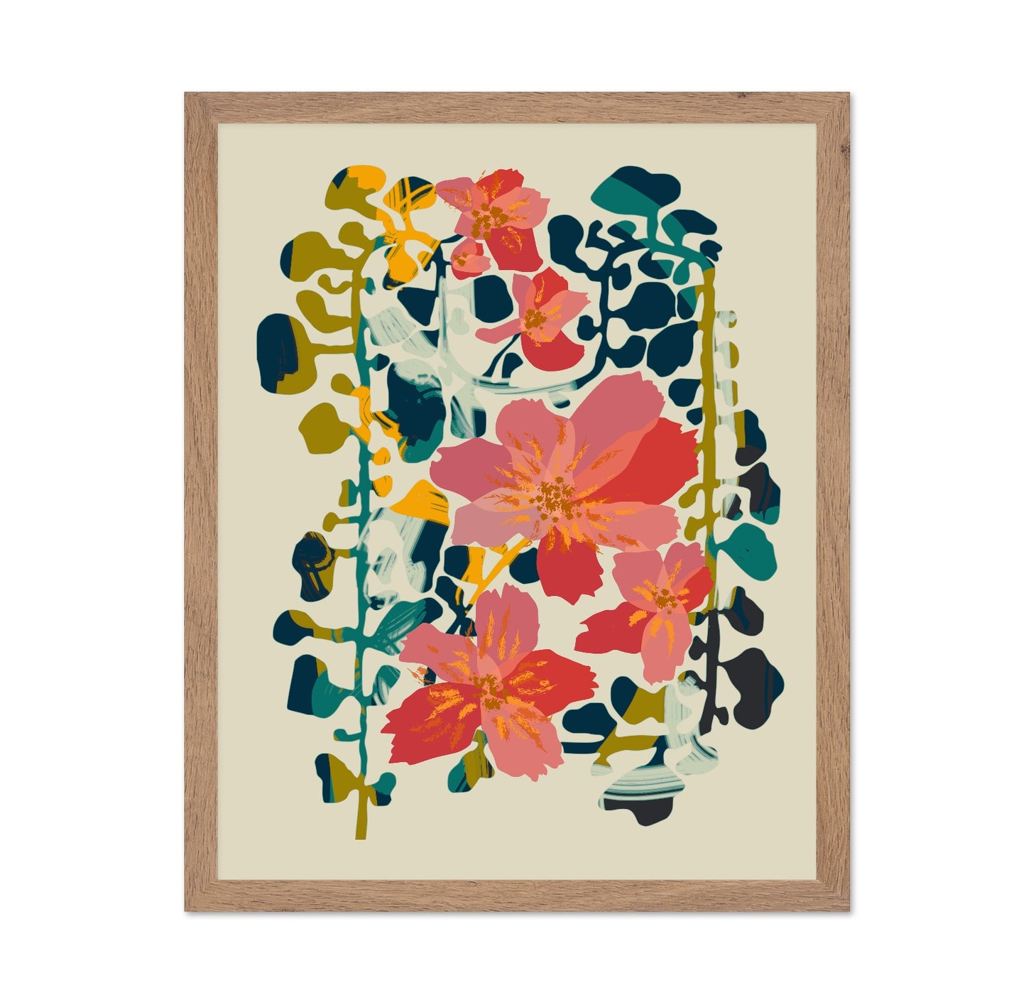 Vivid Floral Vase