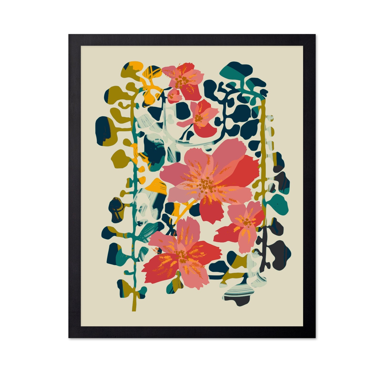 Vivid Floral Vase