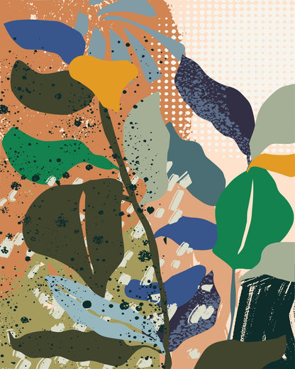 Abstract Tropical Leaves No5