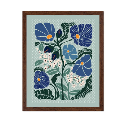 Blue Floral Botanical