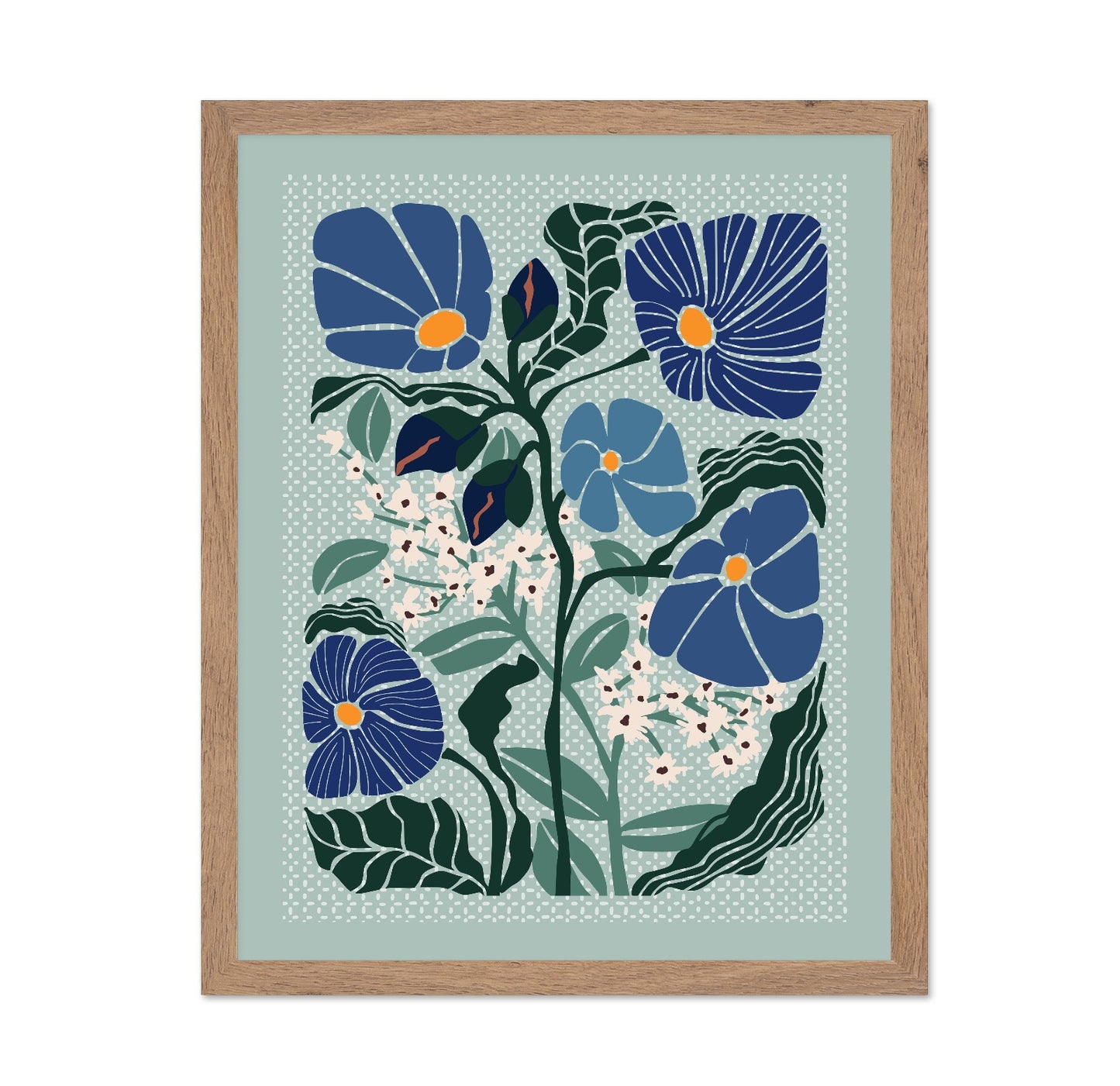 Blue Floral Botanical