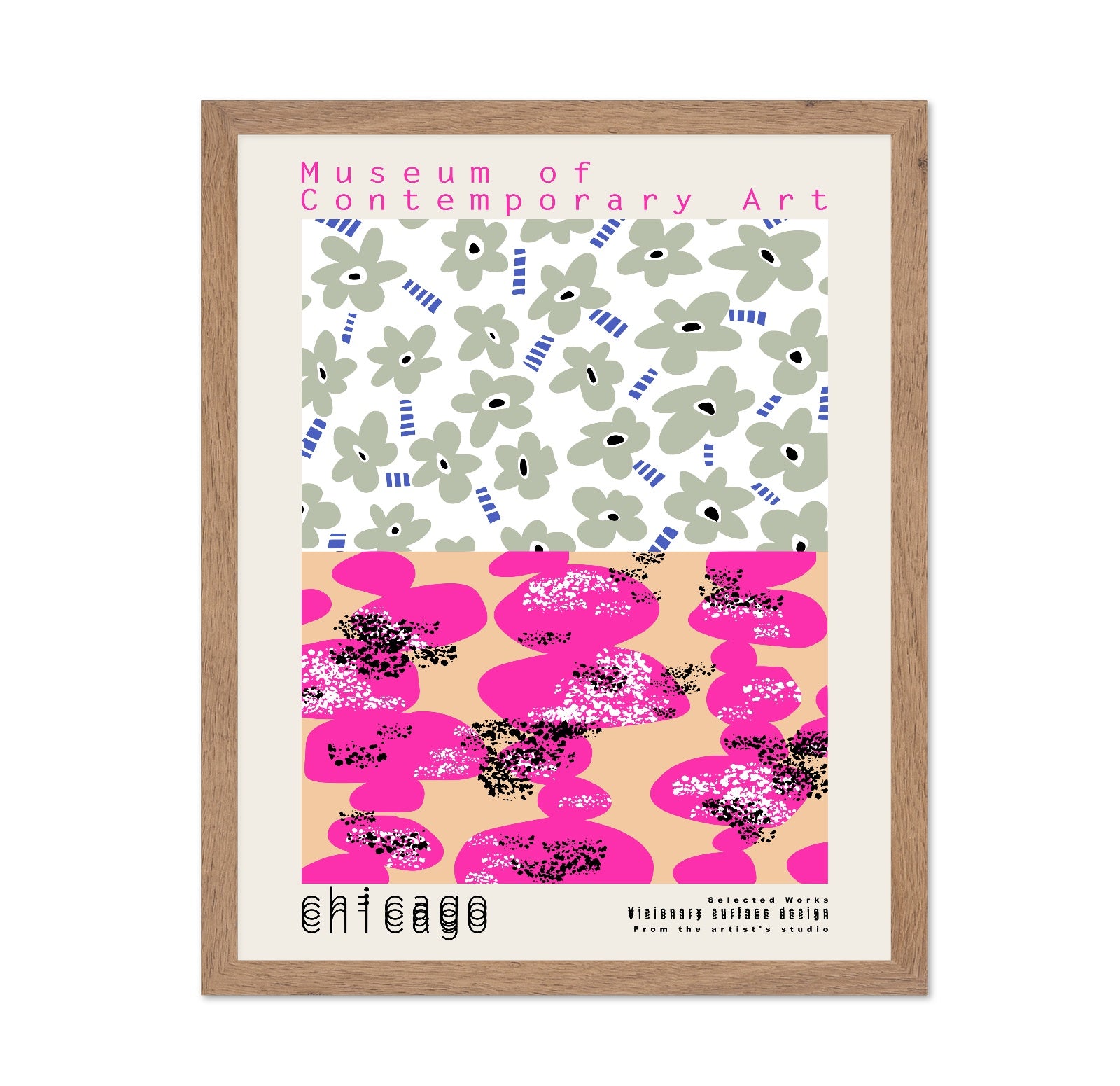 Abstract Floral Pop Art Pattern