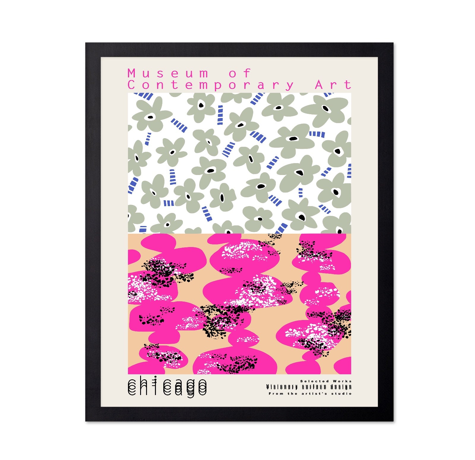 Abstract Floral Pop Art Pattern