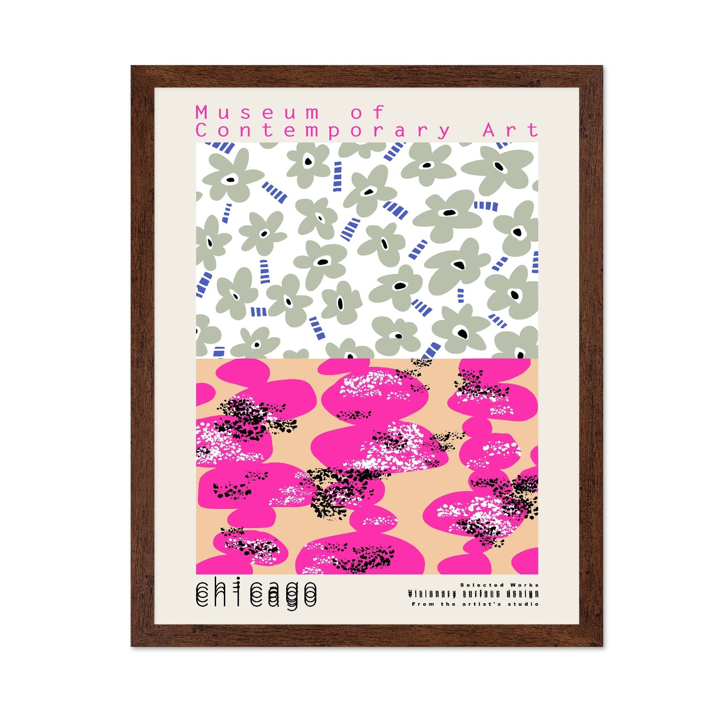 Abstract Floral Pop Art Pattern