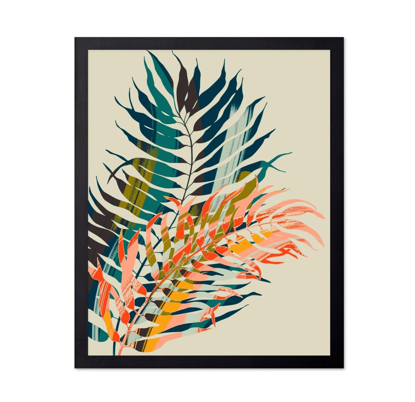 Tropical Botanical Leaf Abstract