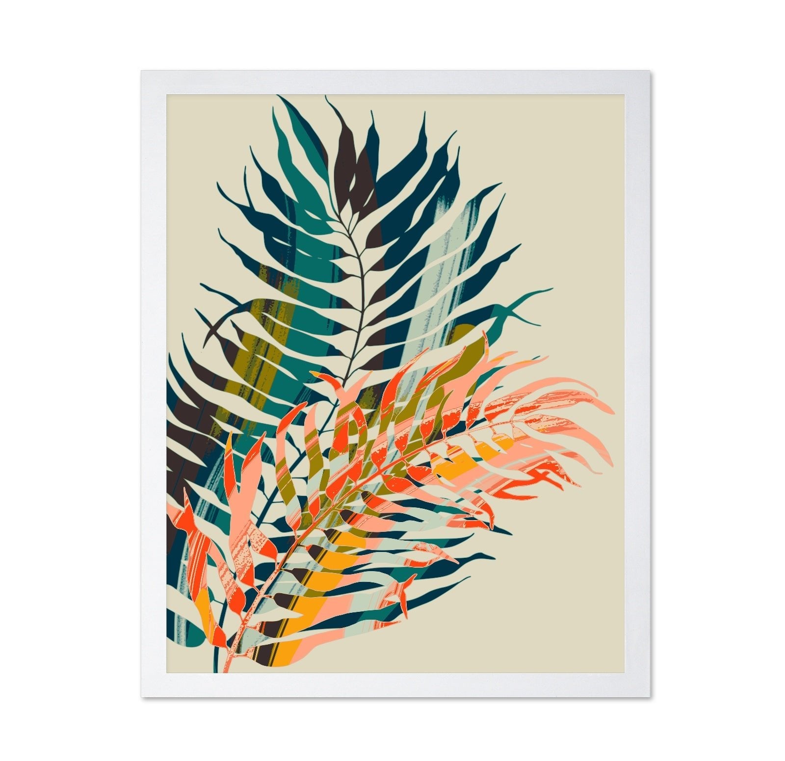 Tropical Botanical Leaf Abstract