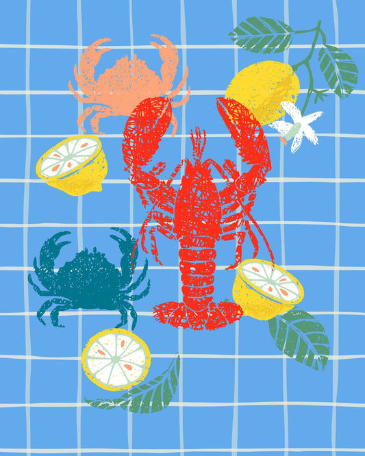 Lobster Lemon Pattern
