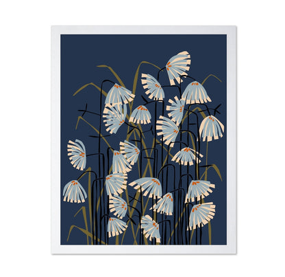 Blue Botanical Floral