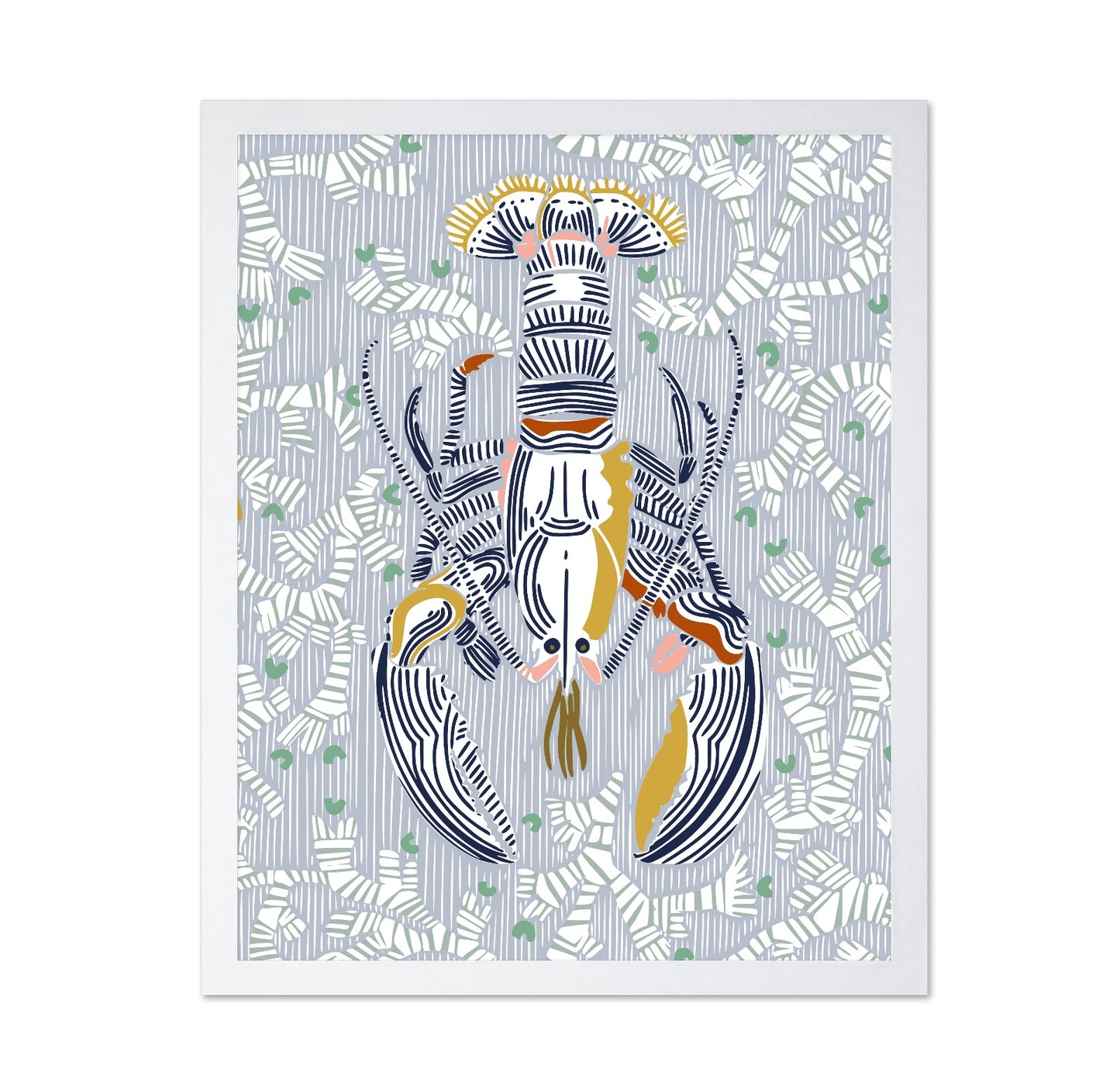 Stylized Lobster Pattern