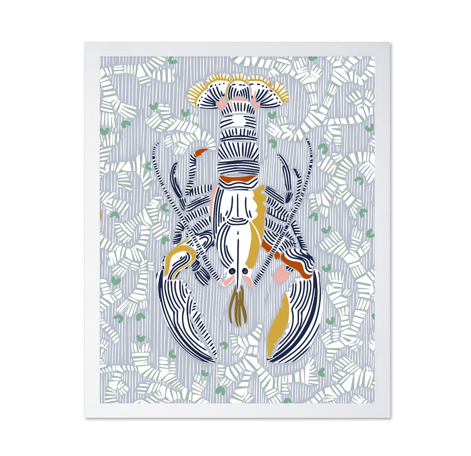 Stylized Lobster Pattern