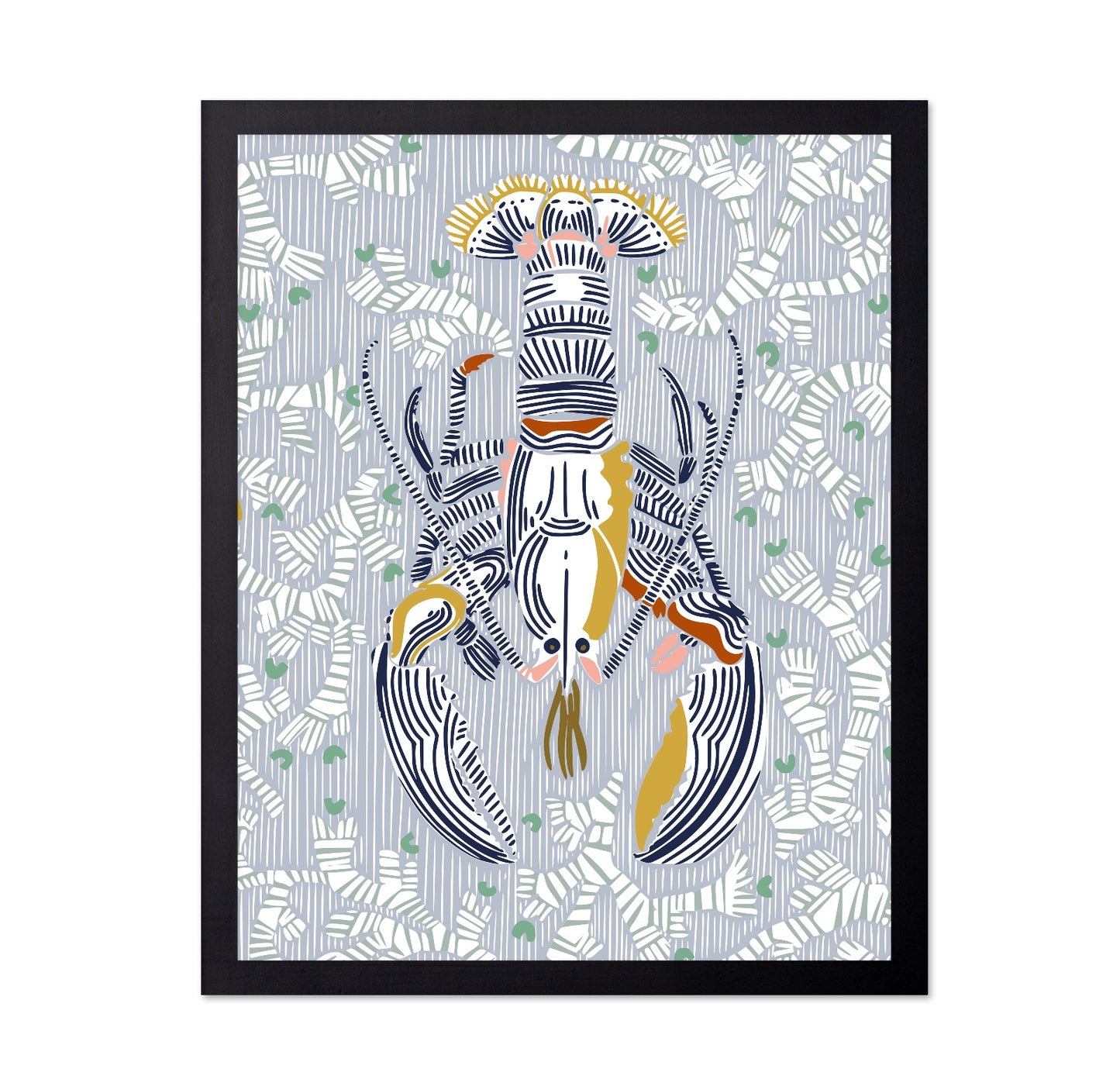Stylized Lobster Pattern