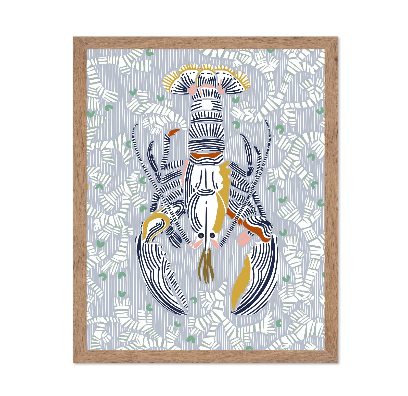 Stylized Lobster Pattern